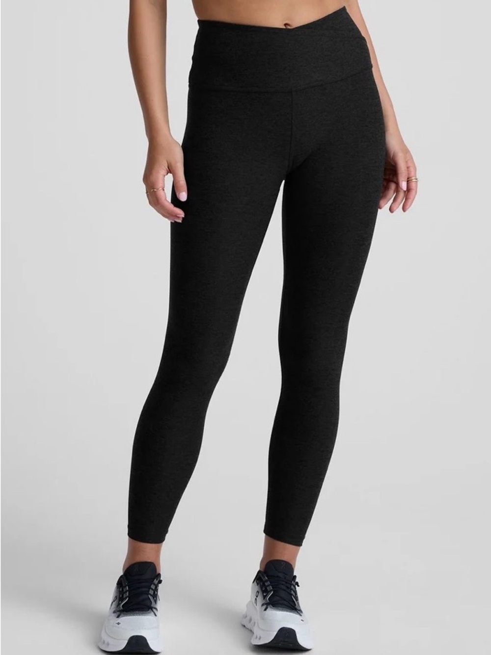 BEYOND YOGA Darkest Night At Your Leisure High Waisted Midi Legging Size Small